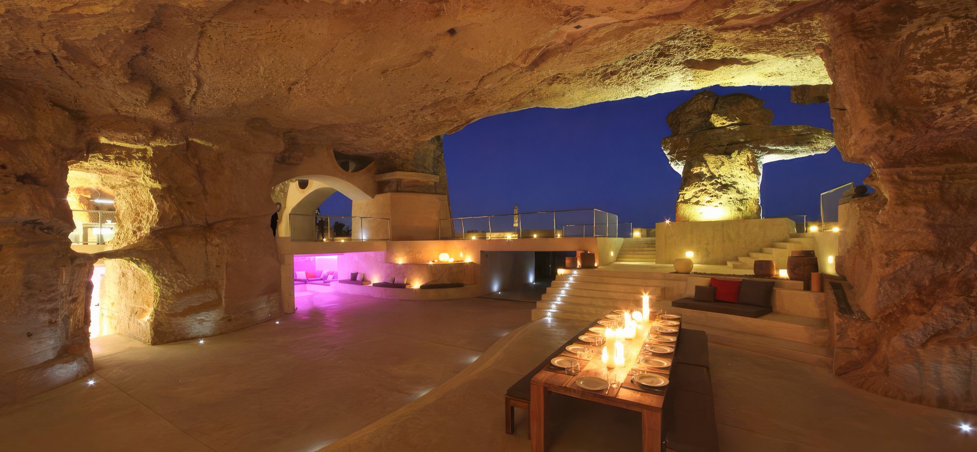 Cave night panorama