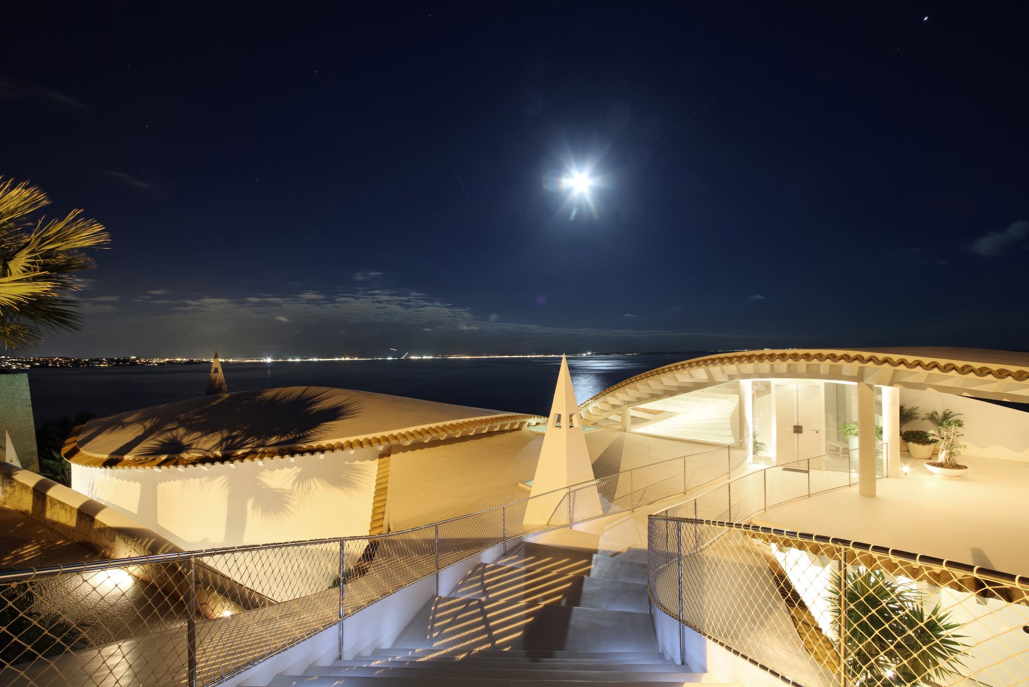 Night exterior — alternate angle