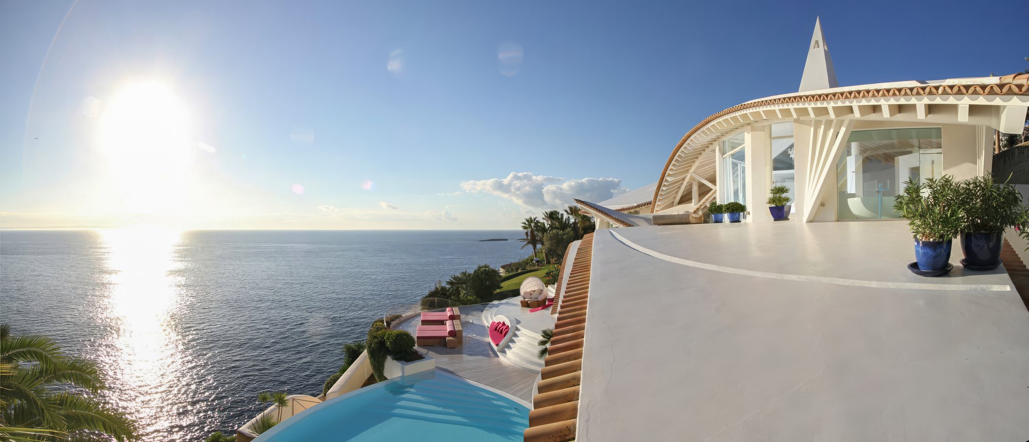 Sunrise exterior panorama