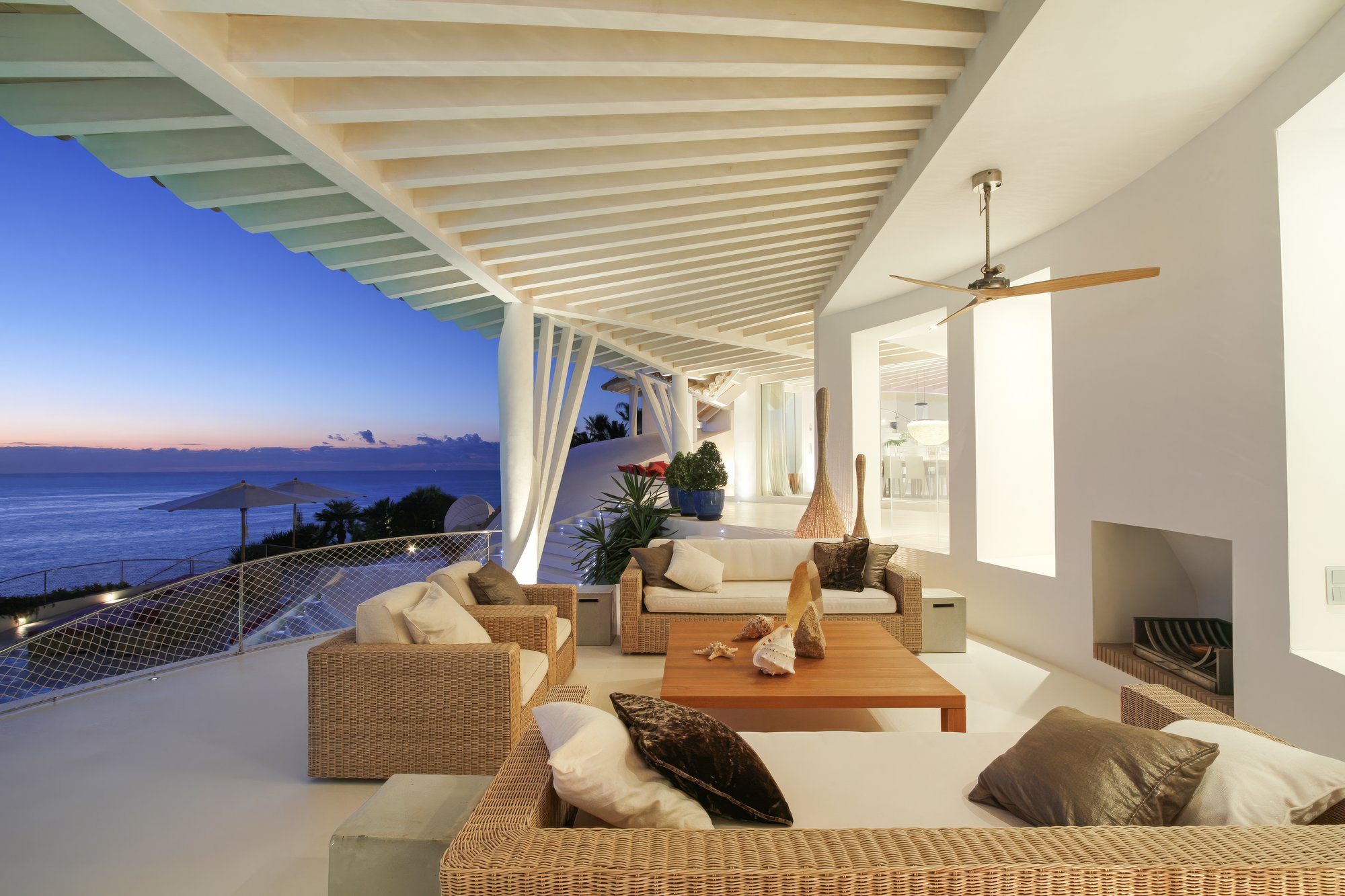 Terraces at sunrise